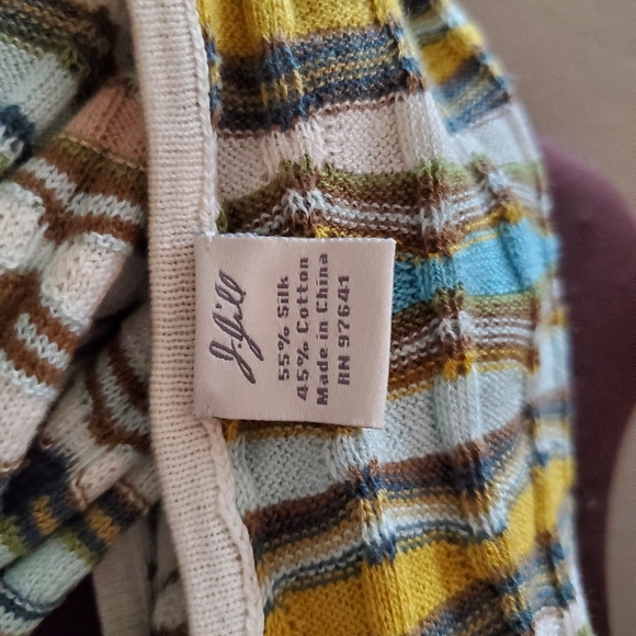 EUC J.JILL STRIPED SCARF - Picture 4 of 6